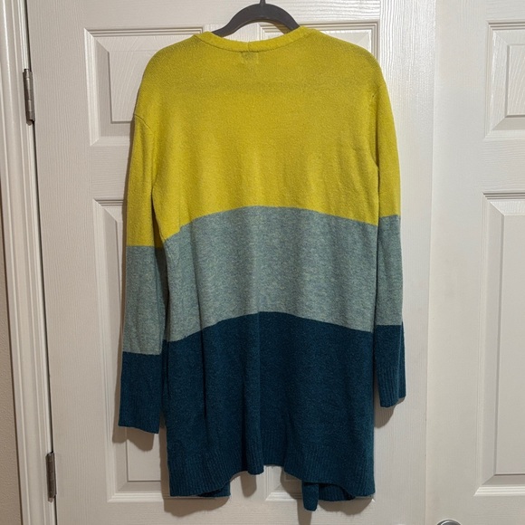 Colorblock Open Front Cardigan - Picture 2 of 8